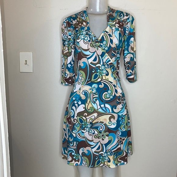 Hollyworld Wrapped Dress Size S - Picture 2 of 7